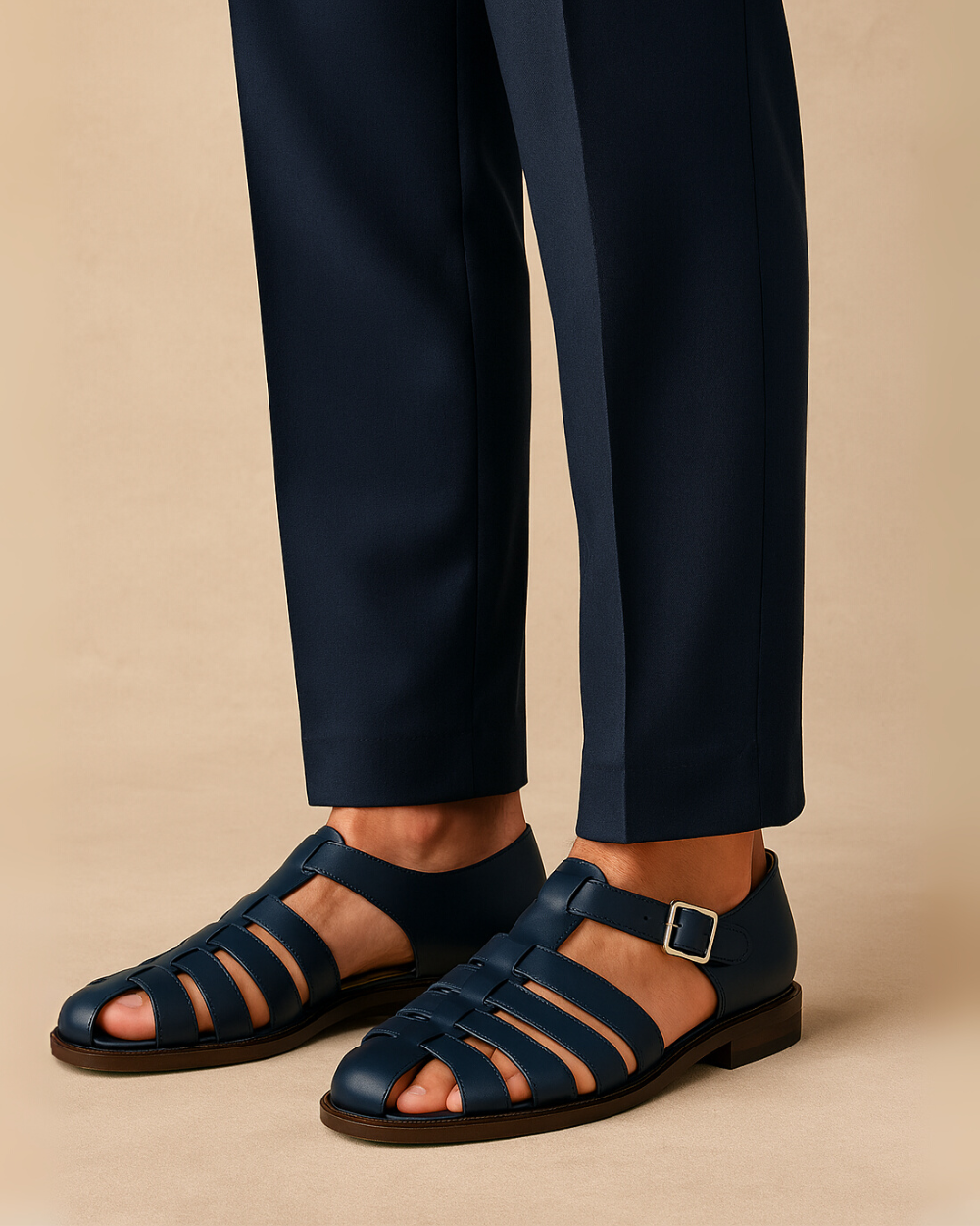 Thomas | Closed sandal with elegant buckle
