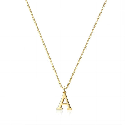 Necklace with initials of love letters