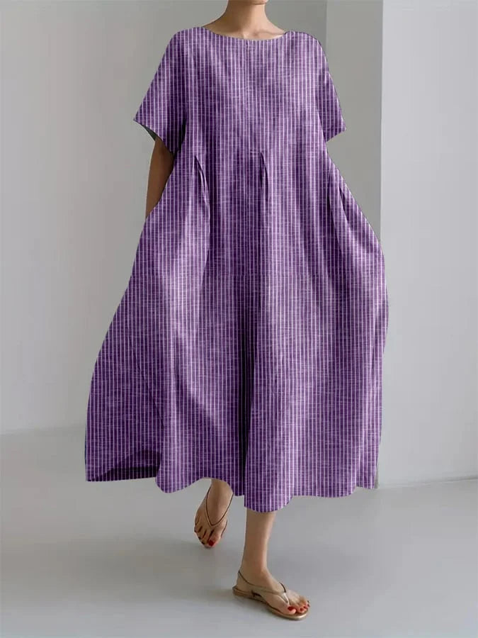 BIANCA | Casual Long Dress with Comfortable Cut and Retro Style for Everyday