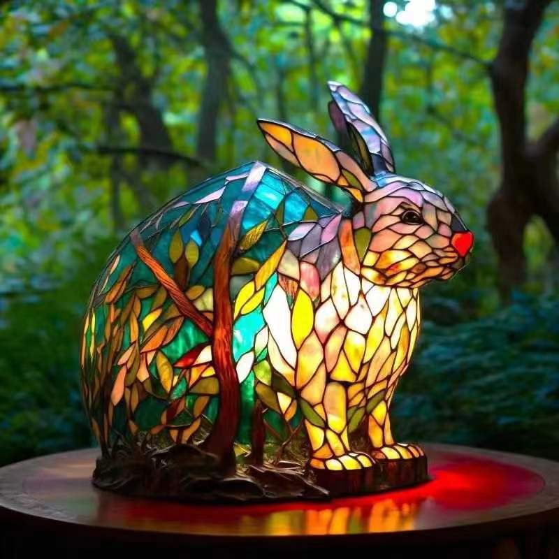 Noppie | Colorful Glass Rabbit Lamp Magisk
