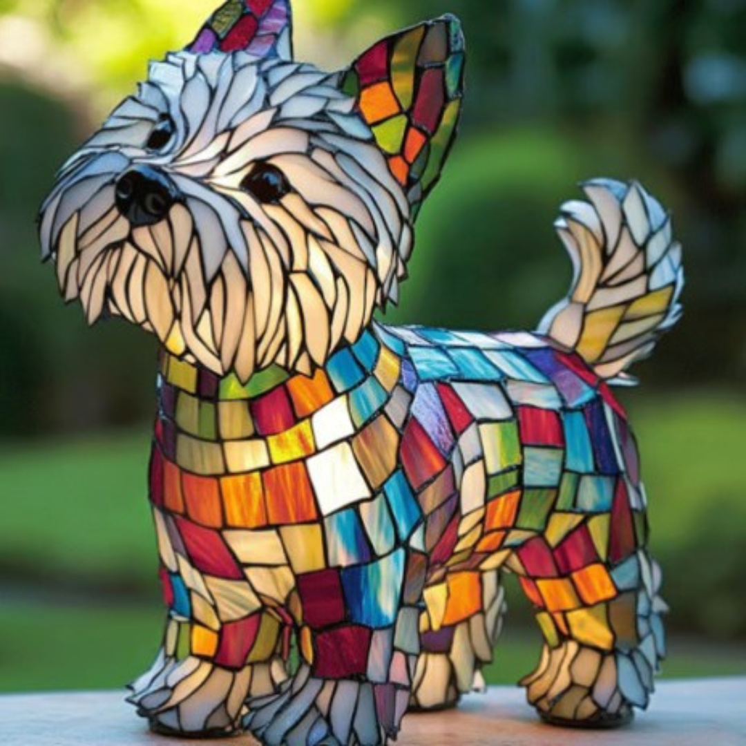 Kiko | Dog Lamp Magisk in Colored Glass