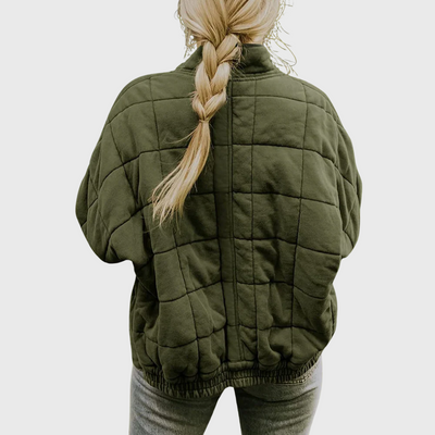Angela - Elegant Oversized Quilted Jacket