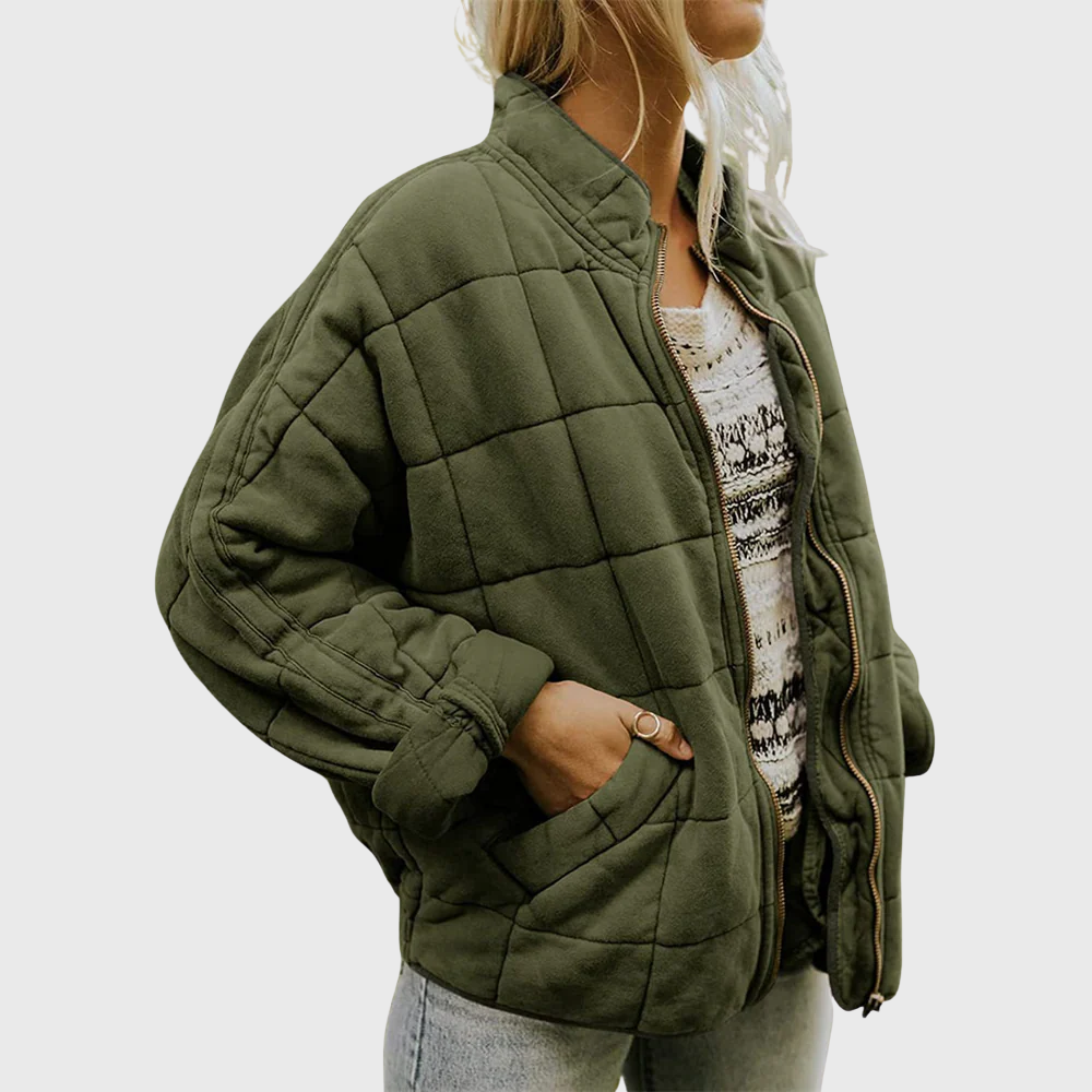 Angela - Elegant Oversized Quilted Jacket