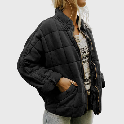 Angela - Elegant Oversized Quilted Jacket