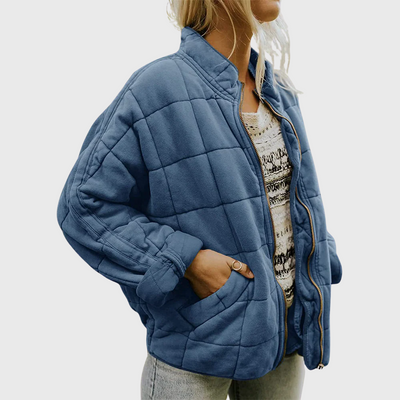 Angela - Elegant Oversized Quilted Jacket