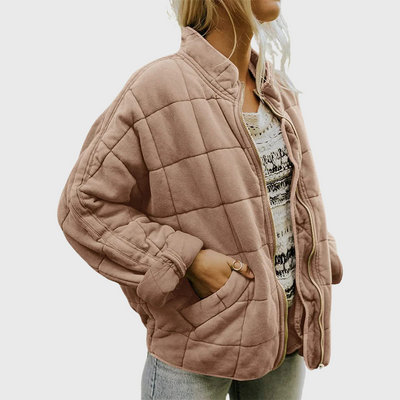 Angela - Elegant Oversized Quilted Jacket