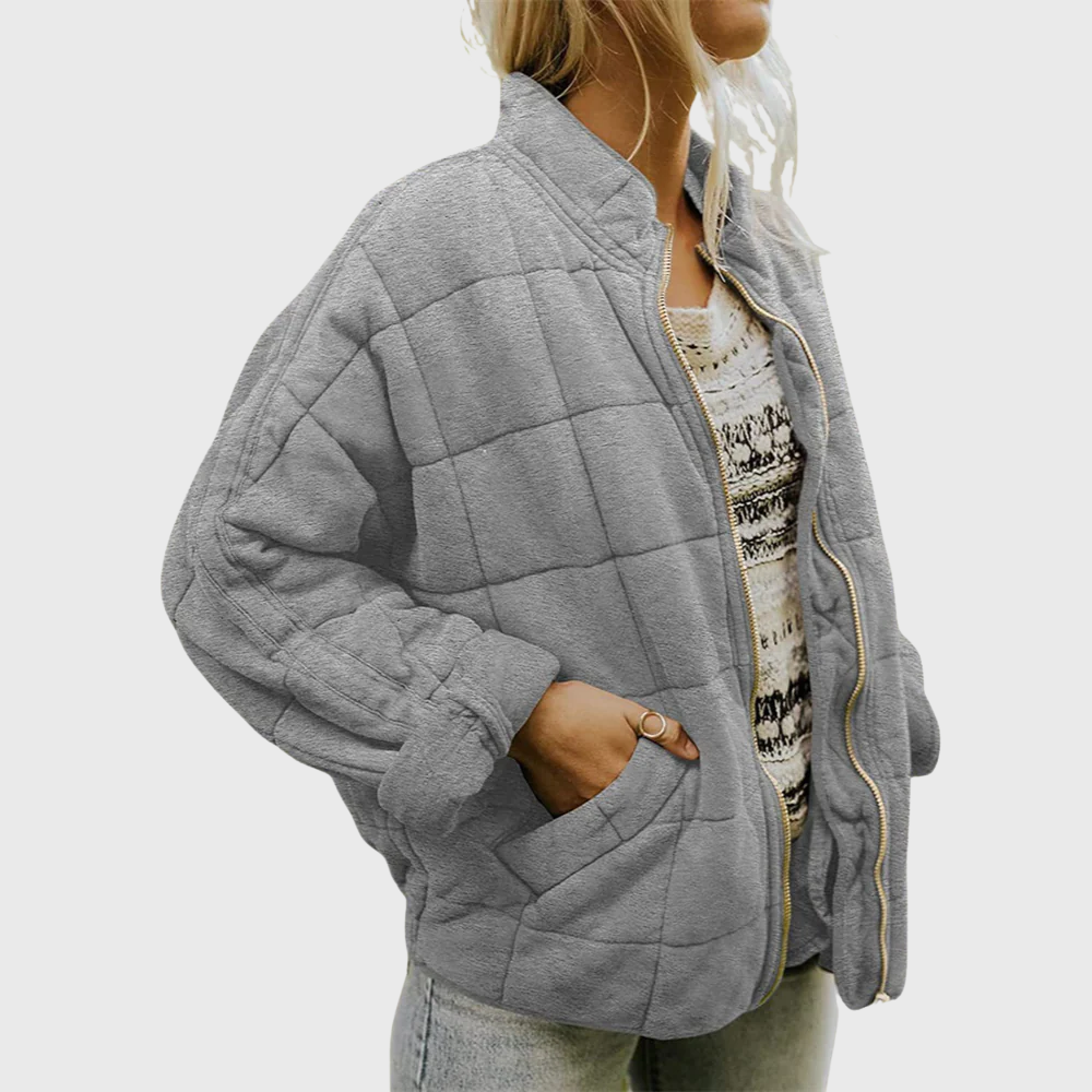 Angela - Elegant Oversized Quilted Jacket