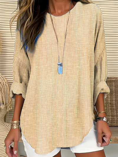 Angela | Trendy Striped Blouse