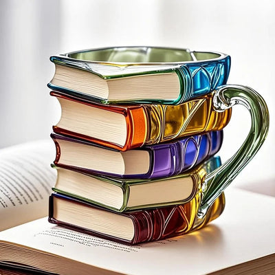 Book Mug - Mug with Painted Book