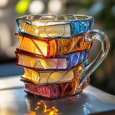 Book Mug - Mug with Painted Book